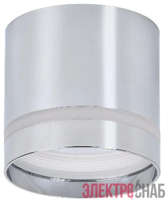 Светильник 4016 накладной потолочный под лампу GX53 хром IEK LT-UPB0-4016-GX53-1-K23