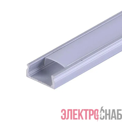 Комплект накладного алюм. профиля с рассеивателем 15х6мм 1м Rexant 146-400-1