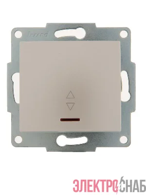 Переключатель проходной 1-кл. 1п СП Karina 10А IP20 с подсветкой механизм жемчуж./бел. перламутр. LEZARD 707-3088-114