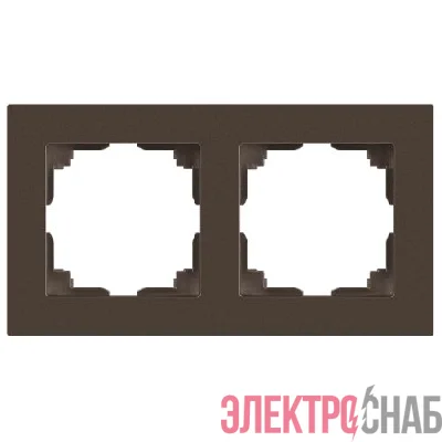 Рамка 2-м СП Accent 6-502-08 бронза Intro Б0063777