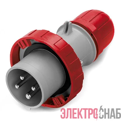 Вилка эл. каб. 32А 3P+E 400В IP67 DKC DIS2183236
