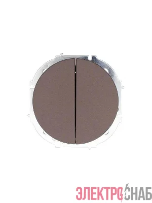 Выключатель 2-кл. СП OSEN 10А IP20 механизм шоколад LEZARD 743-7388-101