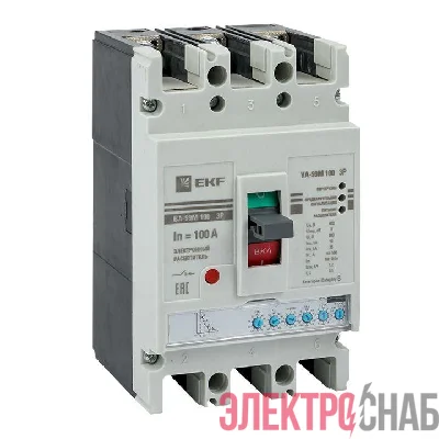 Выключатель автоматический 3п 100/100А 50кА ВА-99М PROxima электр. расцеп. EKF mccb99-100-100me