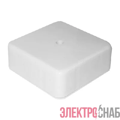 Коробка распределительная ОП 78х78х30мм IP41 крышка с винтов. креплением бел. Epplast 170210