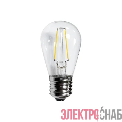 Лампа светодиодная ST45 Ретро Filament 2Вт 230В 3000К E27 тепл. бел. Neon-Night 601-801
