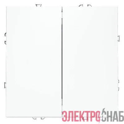 Переключатель проходной 2-кл. СП S70 10А механизм бел. матов. Voltum VLS020302