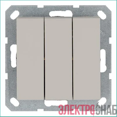 Выключатель 3-кл. 10А IP20 механизм тауп Jasmart G3031T