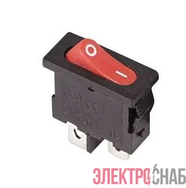 Выключатель клавишный 250В 6А (2с) ON-OFF красн. Mini (RWB-103 SC-766 MRS-101-5) Rexant 36-2051