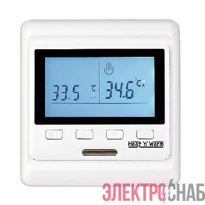 Термостат прогр. HW-500 дисп. датчик пола; датчик возд. 3.6кВт 16А бел. Grand Meyer HW-500