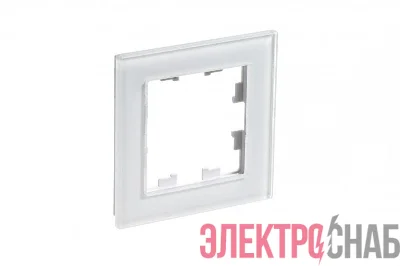Рамка 1-м AtlasDesign Nature стекло бел. SE ATN320101