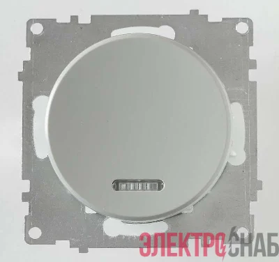 Механизм выключателя 1-кл. СП Florence 10А IP20 с подсветкой сер. 1E31701302 OneKeyElectro 2172847