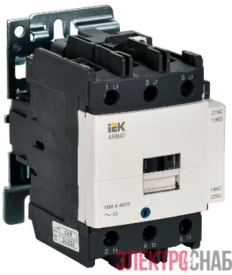 Контактор КМИ-А-49512 LC1D 95А кат. 230В AC 1НО+1НЗ AC-3 IEK AR-ACC-41-095-230-11