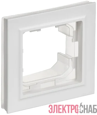 Рамка 1-м BRITE РУ-1-БрАБ-44 IP44 арктич. бел. IEK BR-M12-44-K91