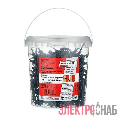 Саморез ШСГД 3.8х51 (уп.1кг) Tech-KREP 125586