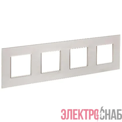 Рамка 4-м SKANDY SK-F24Sh стекло шампань IEK SK-M42-G-K37