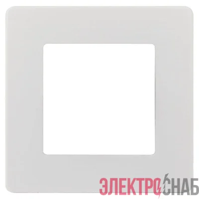 Рамка 1-м 12-5101-01 сатин бел. Эра Б0052499