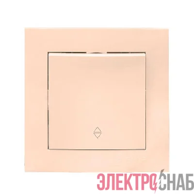 Переключатель проходной 1-кл. СП Валенсия 10А IP20 крем. PROxima EKF EWV10-025-20