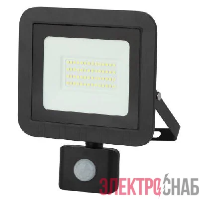 Прожектор светодиодный LPR-041-2-65K-050 50Вт 6500К 4000лм IP65 160х184х45 уличный датчик движ. регулир. Эра Б0043587