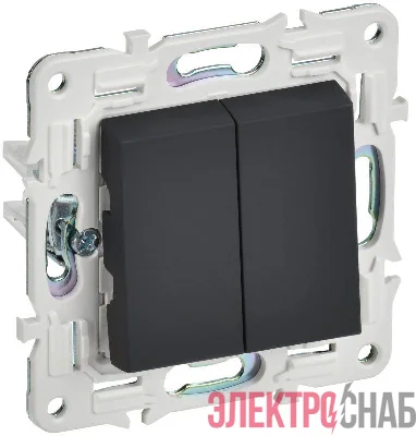 Выключатель перекрестный 2-кл. SKANDY 10А SK-V06G графит IEK SK-V23-0-10-K53