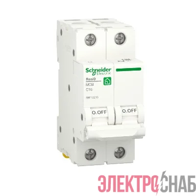 Выключатель автоматический RESI9 (АВ) С 16А 2P 6000А SchE R9F12216