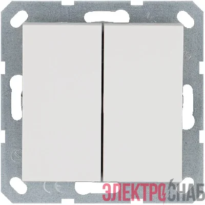 Выключатель 2-кл. 10А IP20 механизм бел. глянцевый Jasmart G3023W