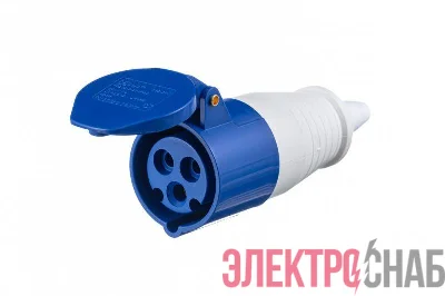 Розетка переносная 213 РП-102 16А 2P+PE 220В IP44 DEKraft 26010DEK