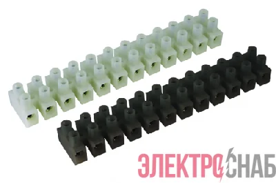 Колодка клеммная 3х4кв.мм 32А полипропилен 450В 85град.C бел. DKC 43303PL/B