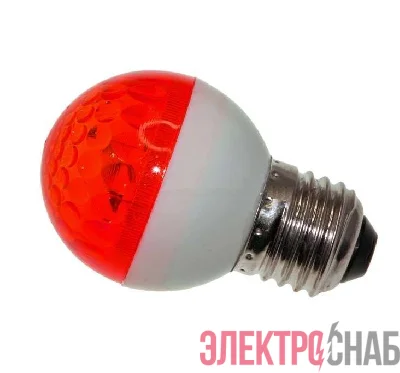 Строб-лампа 5млн вспышек E27 12Вт 220В IP54 50мм красн. Neon-Night 411-122