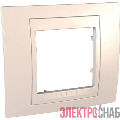 Рамка 1-м Unica Хамелеон беж. SchE MGU6.002.25