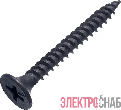 Саморез гипрок-металл 4.2х75(76) потай част. резьба оксид (уп.10шт) европодвес СТРОЙМЕТИЗ 2020221