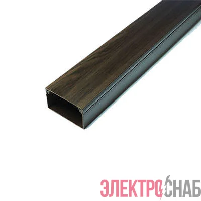 Кабель-канал 40х16 L2000 с двойн. замком пластик венге Урал Пак КК-4840016-048