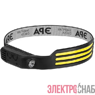 Фонарь светодиодный налобный GA-808 "Кибер-3" аккумуляторный 5Вт COB+3Вт LED сенсорное управление 5 режимов Эра Б0069574