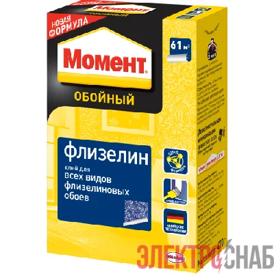 Клей обойный Флизелин 470г Момент Б0059304