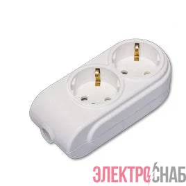 Колодка удлинителя 2-м с заземл. защ. шторки Makel N2210000