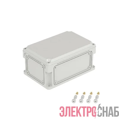 Корпус 300х200х146мм IP67 с непрозр. крышкой 21мм с фланцами пластик. DKC 532210