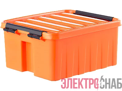 Ящик 210х170х95 мм с крышкой и клипсами оранжевый Rox Box 2,5 Rox Box 2,5
