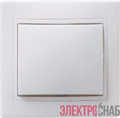 Выключатель 1-кл. 1п СП Кварта 10А IP20 ВС10-1-0-КБ керамич. осн. бел. GENERICA EVK10-K01-10-K