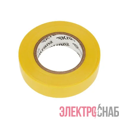 Изолента ПВХ 0.13х19мм 25м желт. (уп.5шт) Kranz KR-09-2202