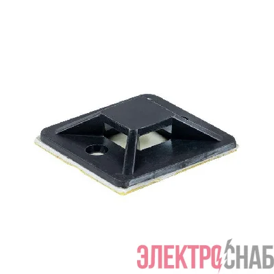 Площадка самоклеящаяся 25х25мм черн. (уп.100шт) EKF plc-25x25-b
