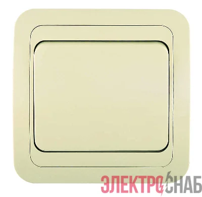 Выключатель 1-кл. СП Mimoza 10А IP20 крем./крем. Makel 25001