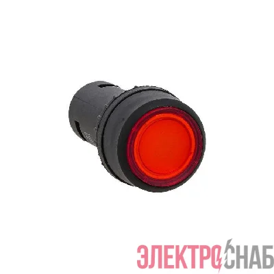 Кнопка SW2C-10D с подсветкой красн. NO 24В EKF sw2c-md-r-24