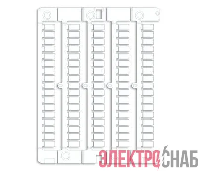 Маркировка для клемм жесткая 5х10мм период 5мм бел. (уп.1500шт) DKC NUWDK0510