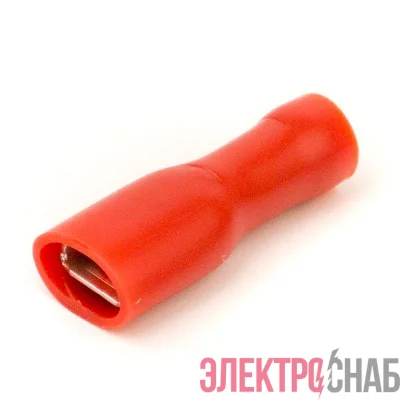 Наконечник изол. "розетка" 0.25-1.5кв.мм А=4.8х0.8мм кр. (уп.100шт) DKC 2A01TP