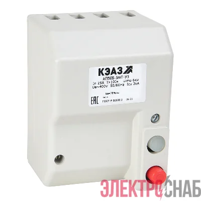 Выключатель автоматический 3п 6.3А 10Iн 0.8кА АП50Б 3МТ У3 400В AC КЭАЗ 107290