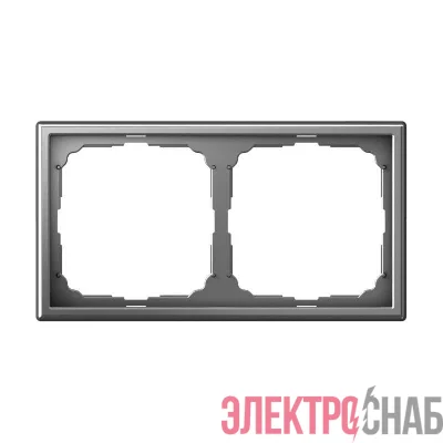 Рамка 2-м ArtGallery универс. сталь SE GAL000902