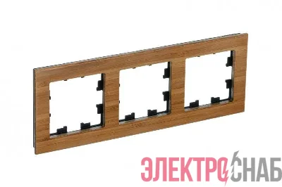 Рамка 3-м ATLASDESIGN NATURE дерево бамбук SchE ATN353203