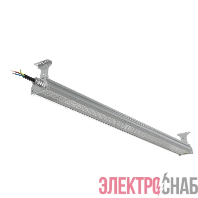 Светильник светодиодный ДСП WP 24 C 120W VW 840 L1200 SI CL 1280х100х85мм 120Вт 4000К IP66 пылевлагозащ. Русский Свет 27072423920