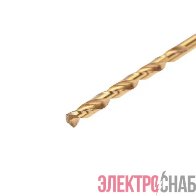 Сверло по металлу 4мм Р6М5 ТИТАН шестигранный хвостовик DIN 338 Kranz KR-91-5503