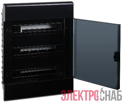 Щиток Тусо скрытая проводка на 54 модуля с дверцей 645х464х116мм (черный) Ruvinil 68154Ч