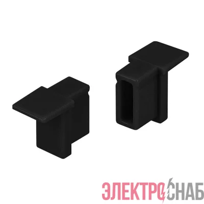 Заглушка SL-MINI-6-H9 BLACK глухая пластик (комплект) Arlight 044088